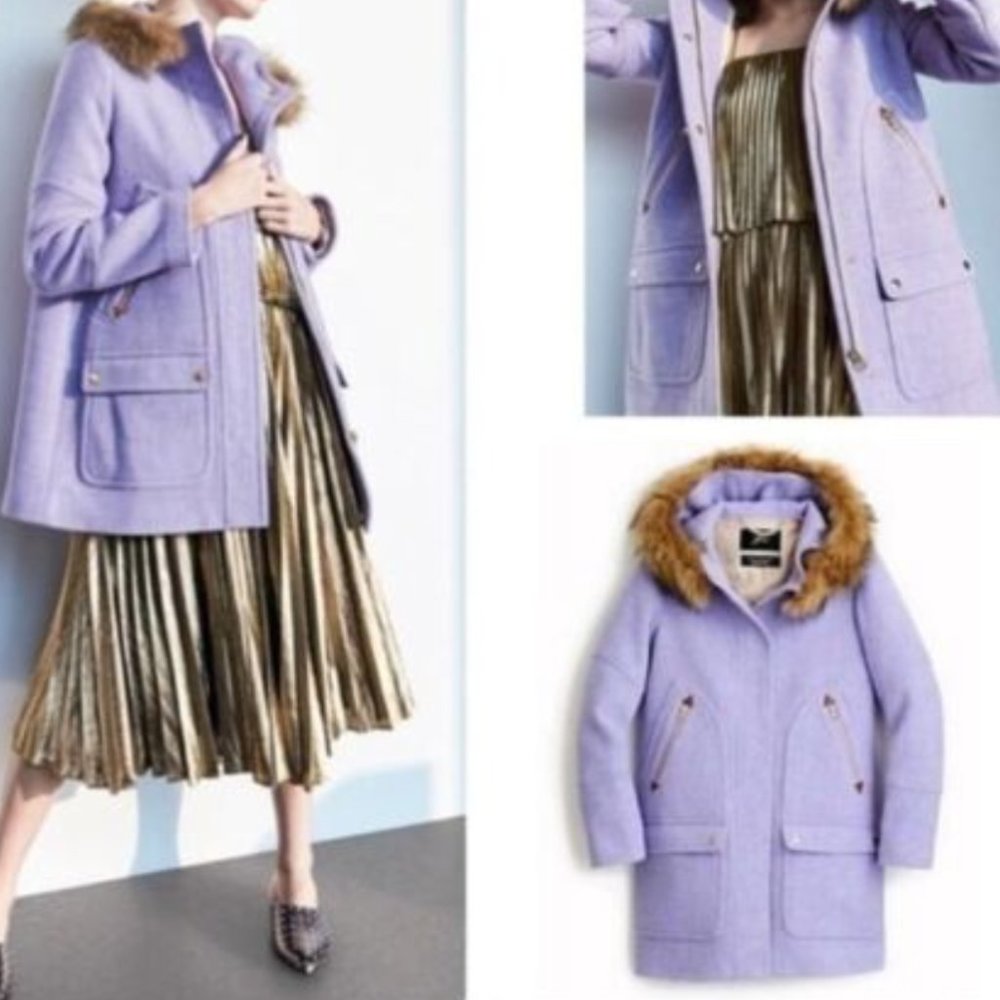 J. Crew Chateau Parka Italian Stadium-Cloth Wool